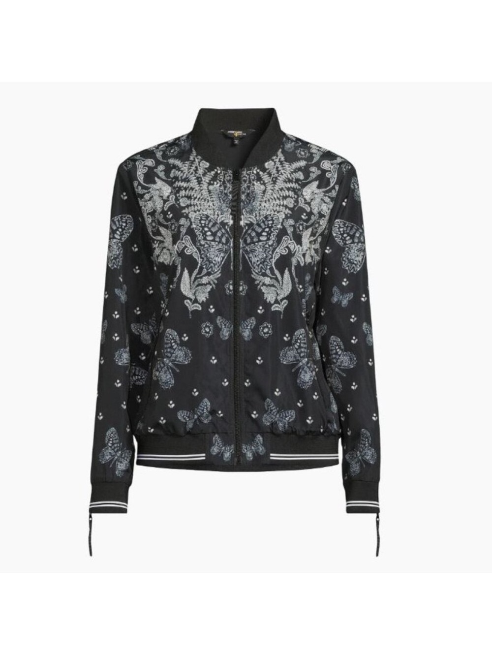 🎉 SALE 🎉 Johnny Was Bee Active Butterfly Bomber Jacket NWOT Large - Picture 3 of 9